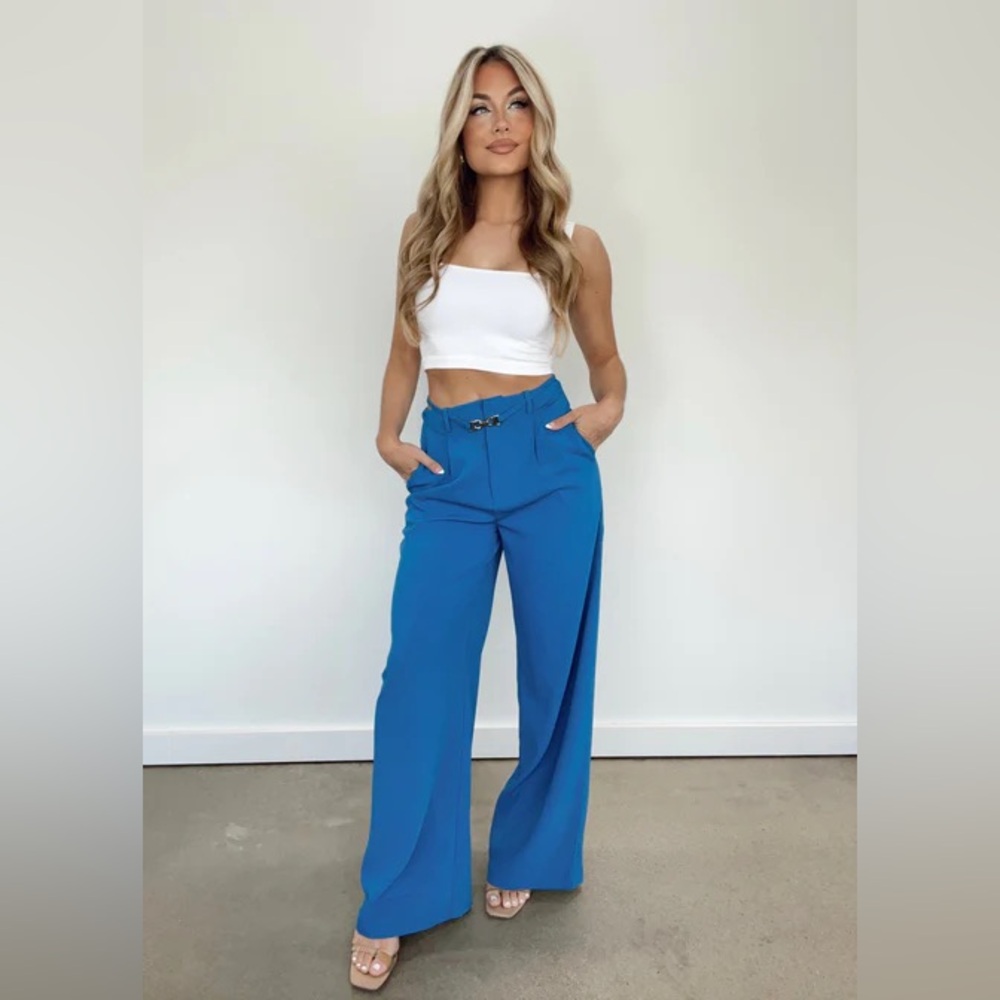 NWT Lane 201 Treasure You Trouser in Blue